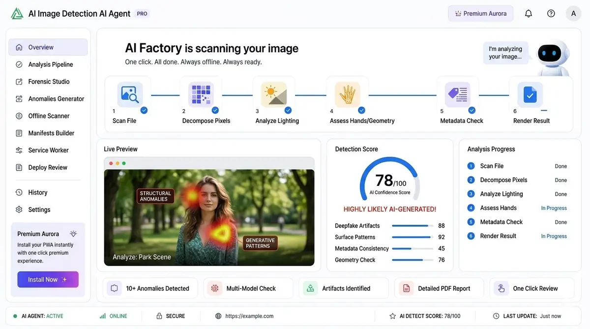 AI canonical URL checker — example of the SEO tool dashboard software